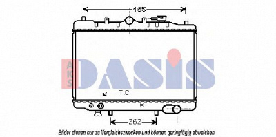 AKS DASIS 110100n -  Радиатор, охлаждение двигателя